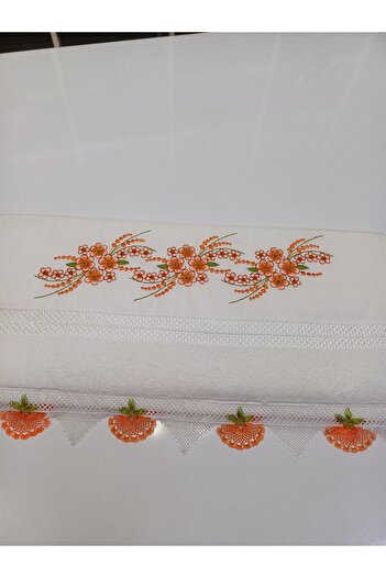 Butik Hand Knitted Lace Hand Towel