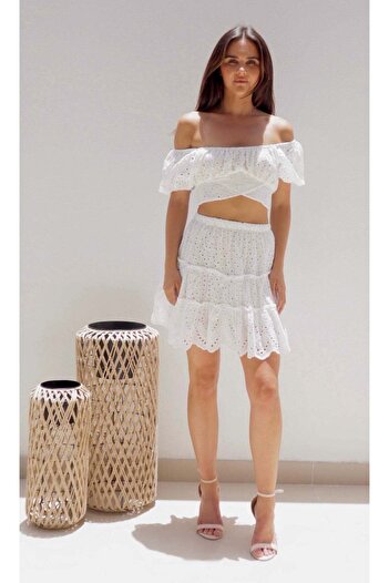 Alorabella Claudia Co-ord - White