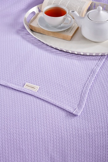 Naturosa Single Lilac Color Diamond Pique 100% Cotton 160 X 220 cm