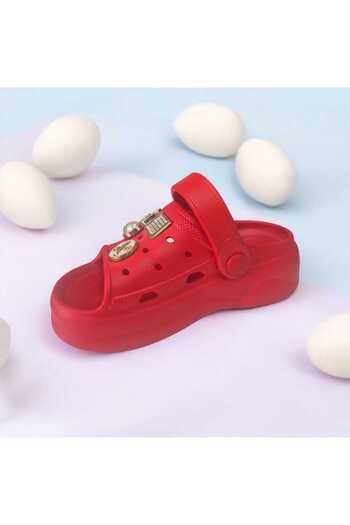 fikret bağcı Children's Eva Open Toe Slippers with Removable Accessories