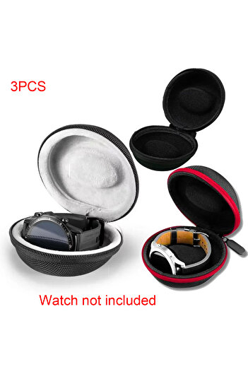 Choice 3PCS 1Pc Travel Case Portable Storage Box For Single Watch Shock And Impact-resistant For Wristwatch