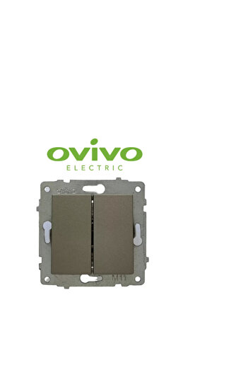 NZM TİCARET Anthracite Commutator Switch Frameless Grano - Frame Compatible for Socket and Switch