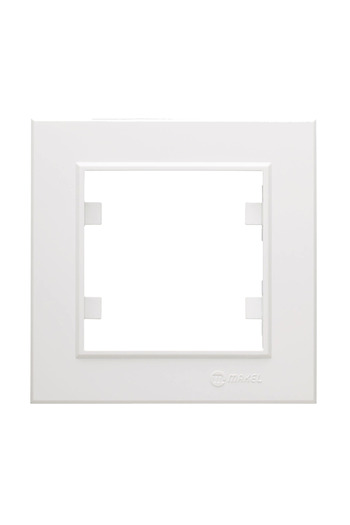 LiderGlobal White single frame - compatible frame for socket and switch