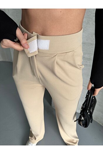 RPT MODA High Waist Cirtli Belt Palazzo Pants
