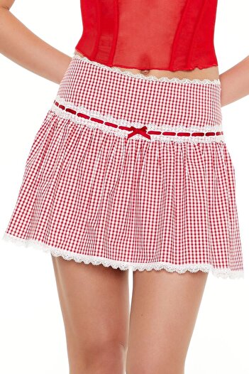 Forever 21 Pötikare Desenli Mini Etek
