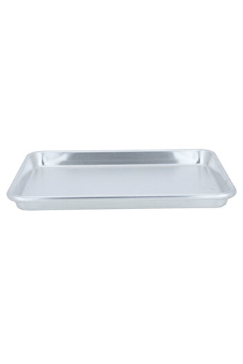 Alsaif Gallery Aluminum Oven Tray, Alsaif Gallery, 9.5×13×1 inches, Rectangular - Silver