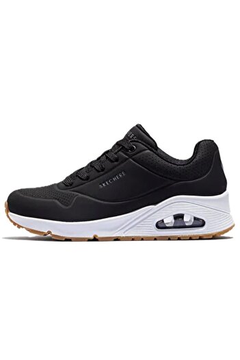 SKECHERS Uno-Stand On Air Memory Foam Womens Sneaker Black Hafızalı Taban Kadın Günlük Spor Ayakkabı