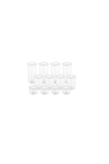 UnicUtil Set 12 recipiente alimentare , UnicUtil, Lightweight Elegant, Alb