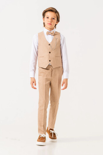 My Hanne Bow Tie Vest Suit 3004