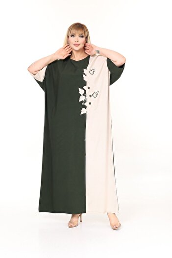 mervemoda Summer Plus Size Woven Dress