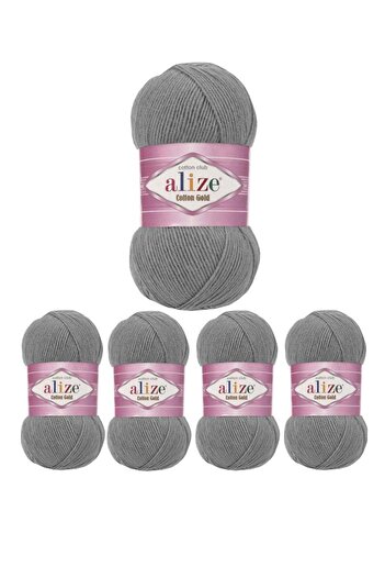 Alize Aliza Original Turkish Alize Cotton Gold Threads, 5 Pieces