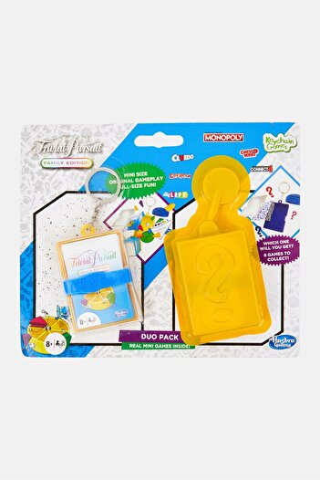 Monopoly Hasbro Keyring Keychain Mini Games Duo Pack, Assorted