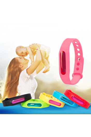 OEM Set of 2 anti-mosquito silicone bracelets, pink