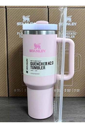 Stanley Quencher H2.0 FlowState Stainless Steel Vacuum Insulated Tumbler with Lid and Straw for Wate