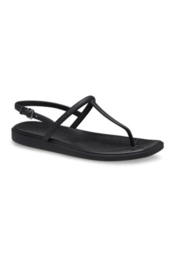 Crocs Sandale Miami cu talpă joasă - negre