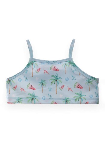 MARKAPIA WOMAN Girl's Watermelon Palm Patterned Pool Beach Bikini Set