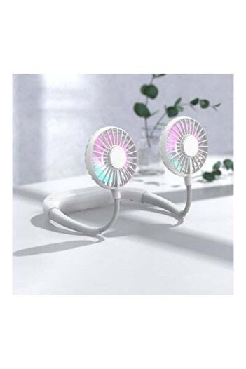 HALAMODO Dual-Headed Fan H32687-WL-su White
