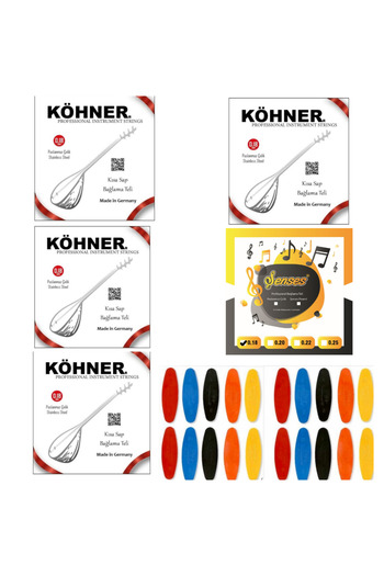 KÖHNER 4 σετ Professional Köhner 0 18 κοντά δέσιμο και 1 σετ Shense 0 18 σετ σύρματος δέσμης