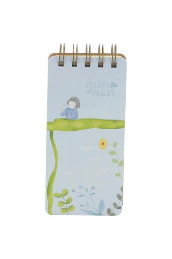 Roco Dream Valley Memo Notebook – “Dream True”, 5.9" x 2.7", 109 Pages, Light Blue