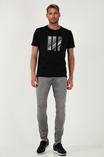 Buratti Stretch Cotton Slim Fit Regular Waist Narrow Leg Jeans Men's Denim Trousers 1124S59Napoli