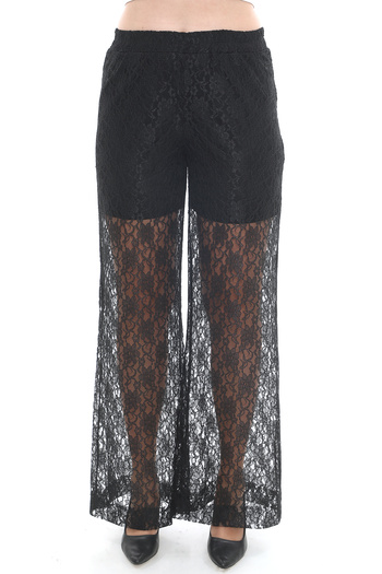 MODAMOR Shorts Lined Black Lace Pants