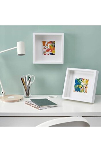 IKEA Sannahed White Color Frame Home Decoration 25x25 Cm 1 Piece