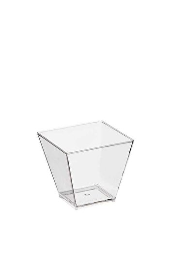 Kristal Acrylic Mini Prism Cubic Bowl 60Cc Without Cover 50 Pieces