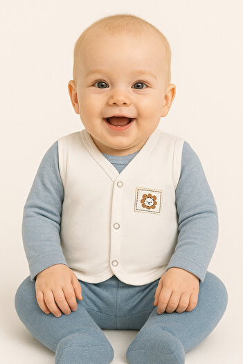 minipanda Seasonal Combed Cotton Baby Vest 100% Cotton