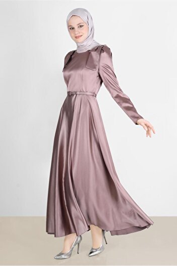 Alvina Bow Detailed Shoulder Dress 42418