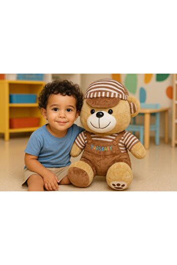 Şirin 48 cm Elbiseli Hugs Baby Peluş Ayıcık