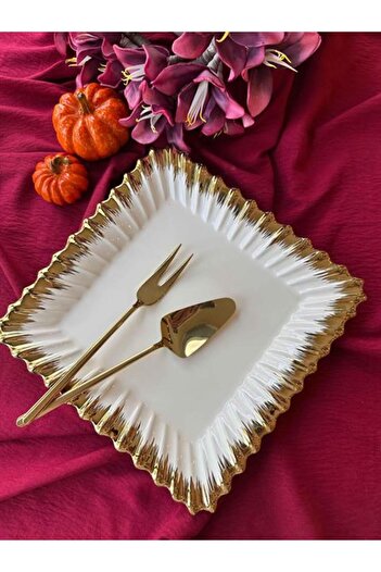 ROSSEV Ginkgo Kare Servis Sunum Tabak 28cm