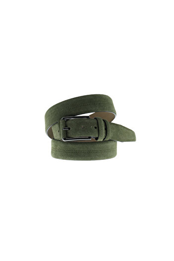 Kiğılı Sports Patterned Suede Leather Belt