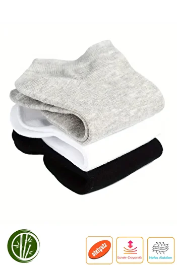 Esinti Women's Bamboo Invisible Sneakers Socks 3 Pairs |   Seamless, Fragrant, Soft