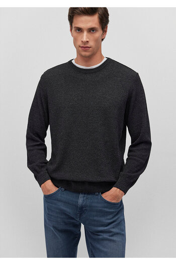Mavi Crew Neck Black Basic Sweater Slim Fit / Slim Fit 070781 -900