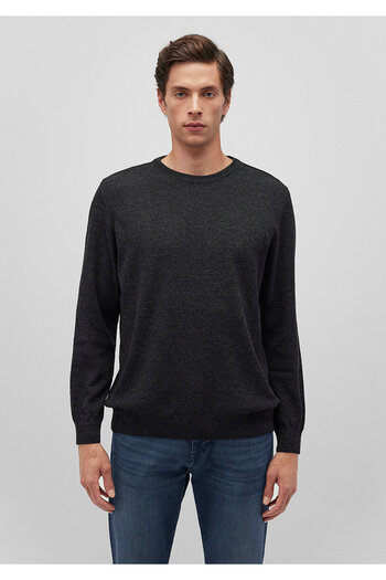Mavi Crew Neck Μαύρο Basic πουλόβερ Slim Fit / Slim Fit 070781 -900