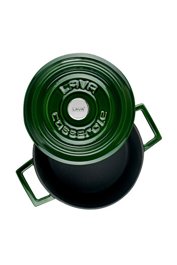 Lava Cast Round Pot Cast Iron Uniform Handle Premium Series Diameter(Ø)20cm