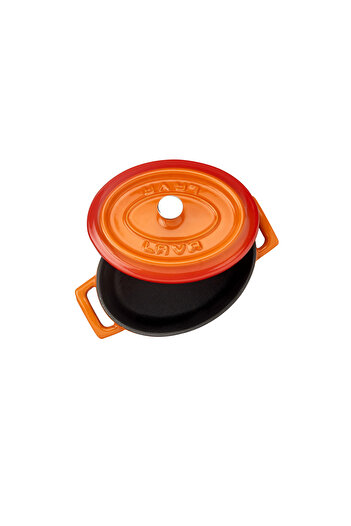 Lava Döküm Mini Oval Tencere. Trendy Serisi Ölçü 9x12cm.