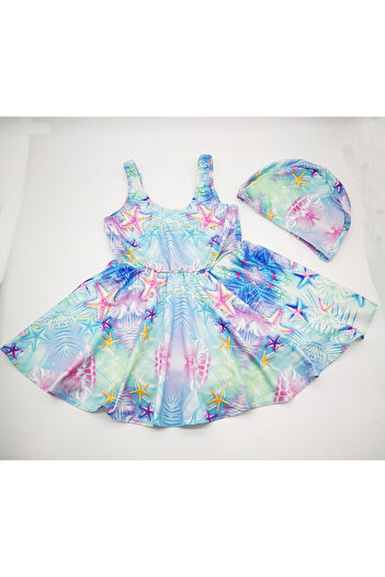 By Piera Girl's Skirted Swimmer Swimsuit