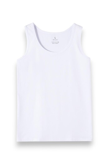 LAUMA Men's White Undershirt 6 Pack |   100% Cotton |   Breathable Fabric |   Casual Underwear