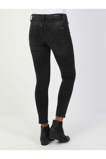 Colin's Super Slim Fit Mid Waist Narrow Leg Women's Gray Jean Trousers
