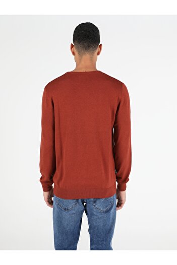 Colin's Crew Neck Men's Cinnamon Sweater - Regular Fit Cl 1051445