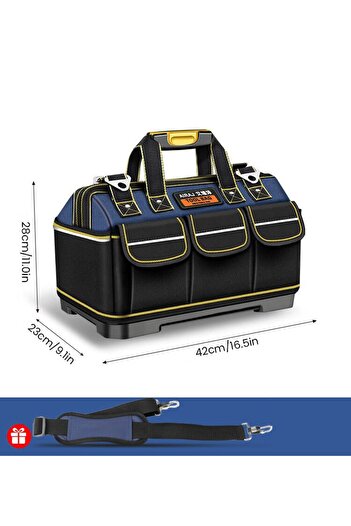 Choice 16inch3317 AIRAJ Multifunctional Tool Bag Large Capacity Oxford Canvas Waterproof Bag Wear-Resistant