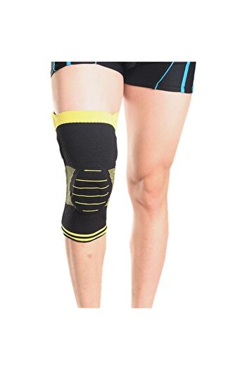 Generic Rayk Sports Nylon Flexible Knee Support - Black