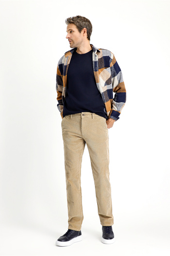 Kiğılı Regular Fit Cotton Velvet Trousers