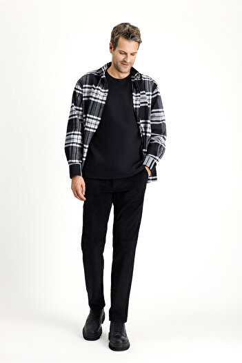 Kiğılı Regular Fit Cotton Velvet Trousers