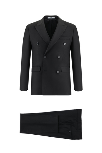 Kiğılı Slim Fit Slim Fit Patterned Double-Breasted Suit