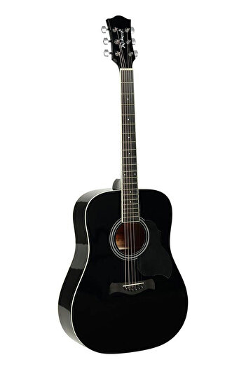 Richwood RD12BK, acoustic guitar, black finish