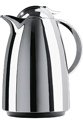 emsa Auberge Quick-Tip Vacuum Flask, 1L, Chrome – Durable, Elegant & Heat-Retaining Carafe