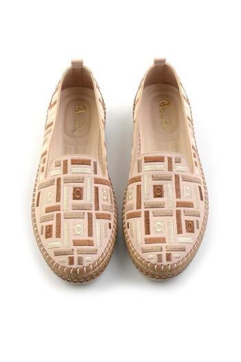 Bambi Bej Bej Çok Renkli Kadın Espadril K01309600504
