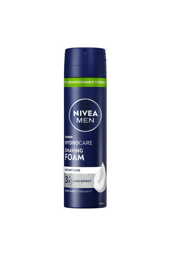 NIVEA NIVEA MEN Protect & Care Shaving Foam, Aloe Vera & Provitamin B5, 200ml